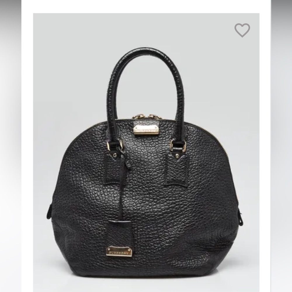 BURBERRY BLACK PURSE
Black Heritage Grained Leather Medium Orchard Bag